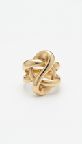 Anel escultural ouro 18k